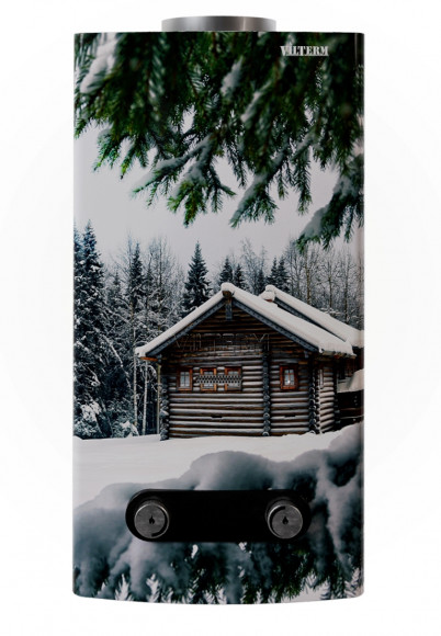 Газовый проточный водонагреватель VilTerm S11 Print (Зимний дом)