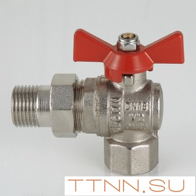 Кран шаровый с накидной гайкой угловой Valtec 1 VT.228.N.06 Кран шаровый с накидной гайкой угловой Valtec 1 VT.228.N.06