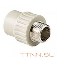 Муфта РосТурПласт PN25 комбинированная, наруж. резьба 25х3/4" арт.10945