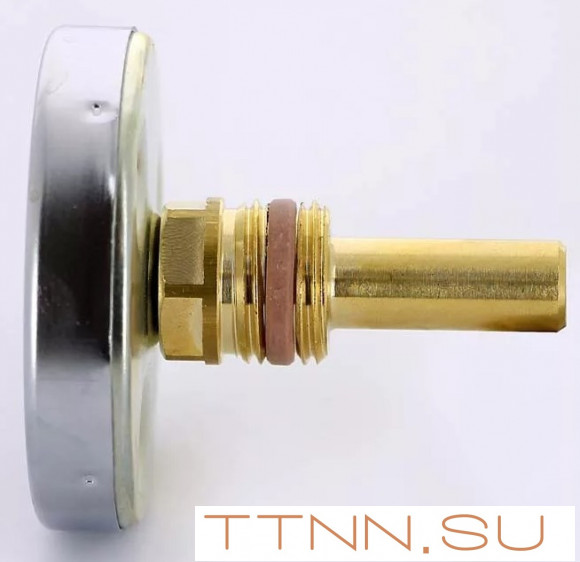 Термометр биметаллический с погружной гильзой Watts F+R801 (T) 100/50 резьба с самоуплотнением Термометр биметаллический с погружной гильзой Watts F+R801 (T) 100/50 резьба с самоуплотнением