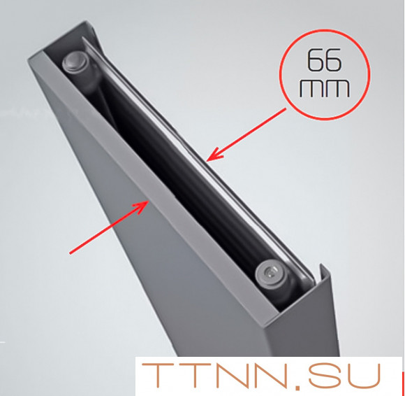 Стальной панельный радиатор Тип 10 Royal Thermo Flat 500-1800 Noir Sable