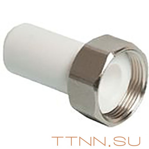 Штуцер РосТурПласт для присоединения счетчика воды под пломбу 25х1" арт.10854