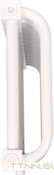 Стальной трубчатый радиатор 2-колончатый Rommer RST 2030/16 нижнее правое подключение RAL9016