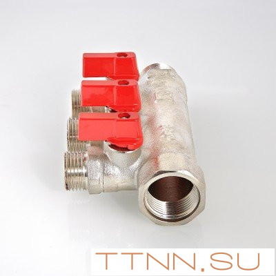 Коллектор с отсекающими кранами Valtec 1*3*1/2 VT.580