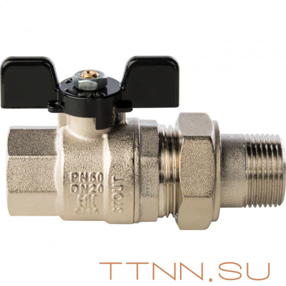 Кран шаровой с накидной гайкой STOUT 3/4" SVB-0007-000020