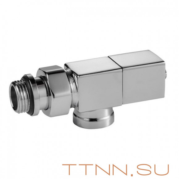 Набор вентелей Royal Thermo CUBE, ОСЕВОЙ, (2 шт) хром Набор вентелей Royal Thermo CUBE, ОСЕВОЙ, (2 шт) хром