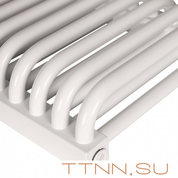 Стальной трубчатый радиатор 2-колончатый Rommer RST 2030/22 боковое подключение RAL9016