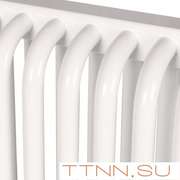 Стальной трубчатый радиатор 2-колончатый Rommer RST 2030/28 боковое подключение RAL9016