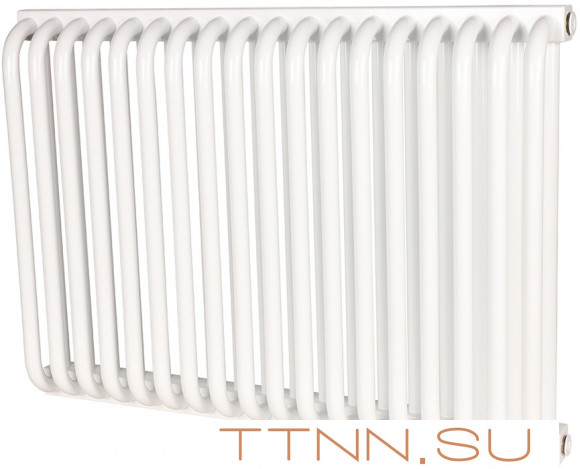 Стальной трубчатый радиатор 2-колончатый Rommer RST 2050/18 боковое подключение RAL9016