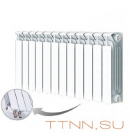 Радиатор биметаллический Rifar Base 350 Ventil 12 секций Радиатор биметаллический Rifar Base 350 Ventil 12 секций