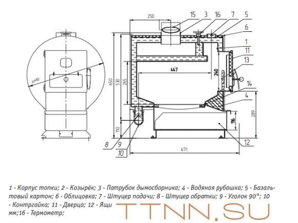 Твердотопливный котел Теплодар УЮТ-10 Твердотопливный котел Теплодар УЮТ-10