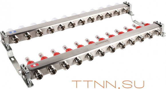 Для отопления Rommer 1"/3/4"x12 с расходомерами (RMS-1200-000012) Для отопления Rommer 1"/3/4"x12 с расходомерами (RMS-1200-000012)