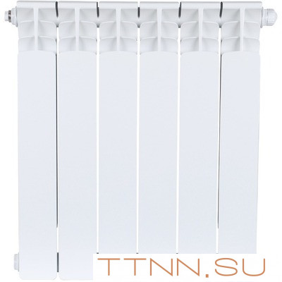 Биметаллический радиатор STOUT SPACE 500 нижнее 6 секций (SRB-0320-050006)