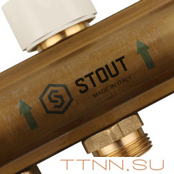 Для отопления STOUT Коллектор регулируемый с расходомерами 1/3/4x7 Для отопления STOUT Коллектор регулируемый с расходомерами 1/3/4x7