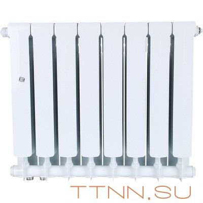 Биметаллический радиатор STOUT SPACE 500 нижнее 8 секций (SRB-0320-050008)