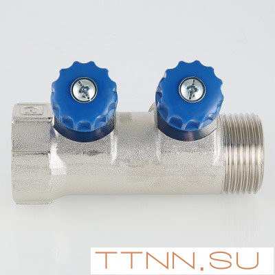 Коллектор с регулировочными вентилями Valtec 1*2*3/4 VT.560.NE Коллектор с регулировочными вентилями Valtec 1*2*3/4 VT.560.NE