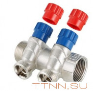 Коллектор с регулировочными вентилями и наружной резьбой Valtec 3/4*2*1/2 VT.560.N Коллектор с регулировочными вентилями и наружной резьбой Valtec 3/4*2*1/2 VT.560.N