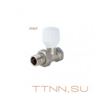 Вентиль  ручной регулировки радиатора 1/2" прямой Вентиль  ручной регулировки радиатора 1/2" прямой