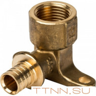 Угольник настенный с креплением 16xRp 1/2" для труб из сшитого полиэтилена