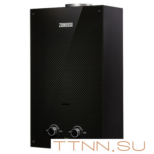Газовая колонка Zanussi GWH 10 Fonte Glass Carbon Газовая колонка Zanussi GWH 10 Fonte Glass Carbon