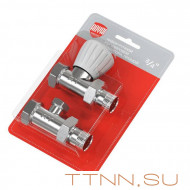 Набор ручной регулировки Royal Thermo прямой 3/4” (никель) Набор ручной регулировки Royal Thermo прямой 3/4” (никель)