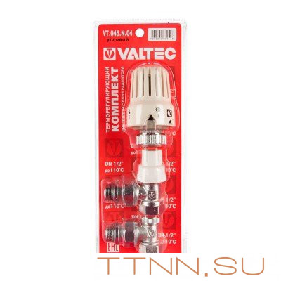 Комплект терморегулирующий для радиатора угловой Valtec 1/2 VT 045 N 4 Комплект терморегулирующий для радиатора угловой Valtec 1/2 VT 045 N 4