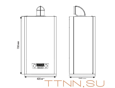 Настенный газовый котел Kentatsu Nobby Balance Plus 24-2CS