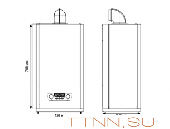Настенный газовый котел Kentatsu Nobby Balance Plus 24-2CS