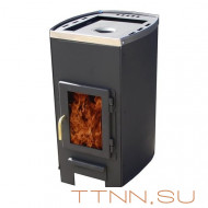 Печь отопительная Варвара "Уют" 1-конфорочная, панорамная дверь
