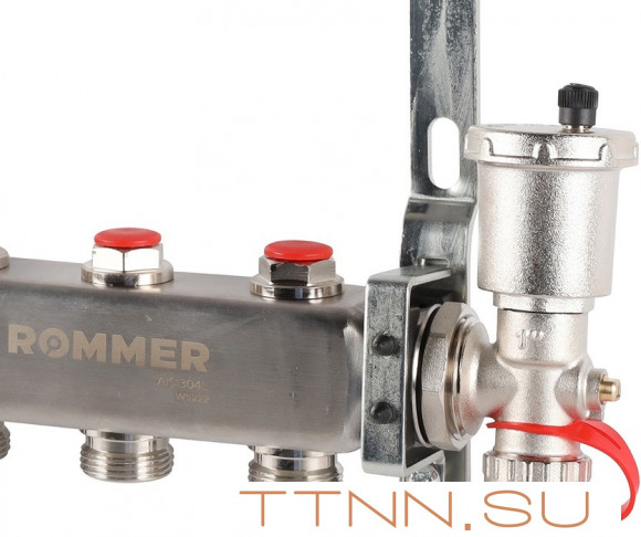 Для отопления Rommer 1"/3/4"x6 с запорными клапанами (RMS-3210-000006)