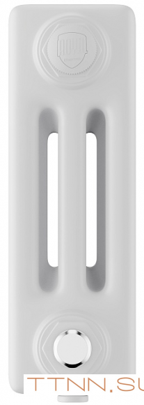 Стальной трубчатый радиатор 3-колончатый Royal Thermo Insignia VC3030 - 42 секц. RAL9016, нижнее 1/2