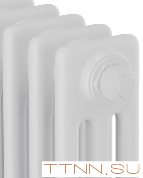 Стальной трубчатый радиатор 3-колончатый Royal Thermo Insignia VC3050 - 14 секц. RAL9016, нижнее 1/2