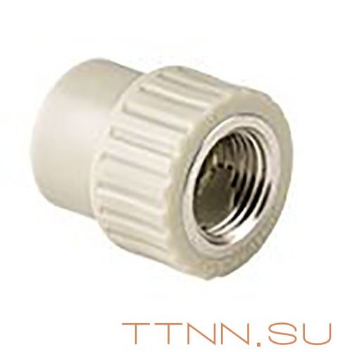 Муфта РосТурПласт PN25 комбинированная, внутр. резьба 25х3/4" арт.10936 Муфта РосТурПласт PN25 комбинированная, внутр. резьба 25х3/4" арт.10936