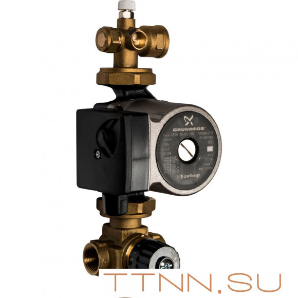 Насосно-смесительный узел с байпасом насос Grundfos UPSO 25-65 130 STOUT SDG-0020-002002