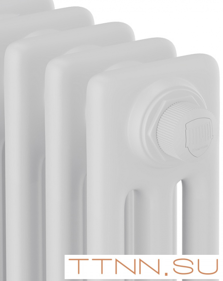 Стальной трубчатый радиатор 3-колончатый Royal Thermo Insignia VC3180 - 12 секц. RAL9016, нижнее 1/2