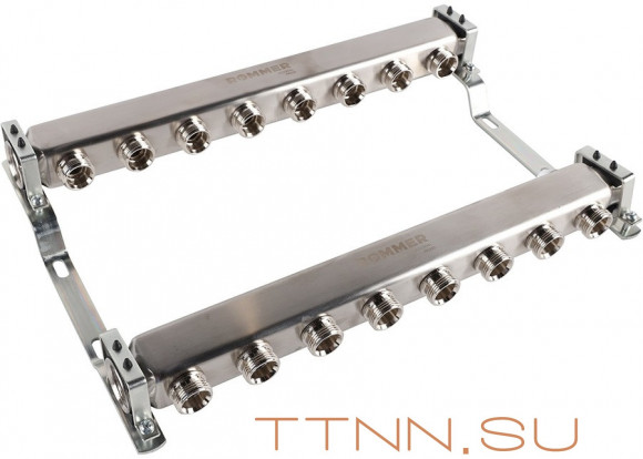 Для отопления Rommer 1"/3/4"x9 для радиаторной разводки (RMS-4401-000009)